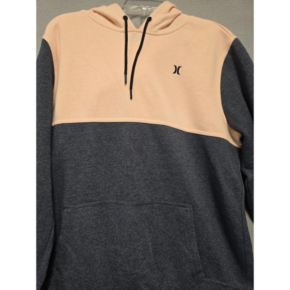 Hurley Other - Hurley Colorblock Hoodie Peach Gray Long Sleeve Pullover Men's Size M